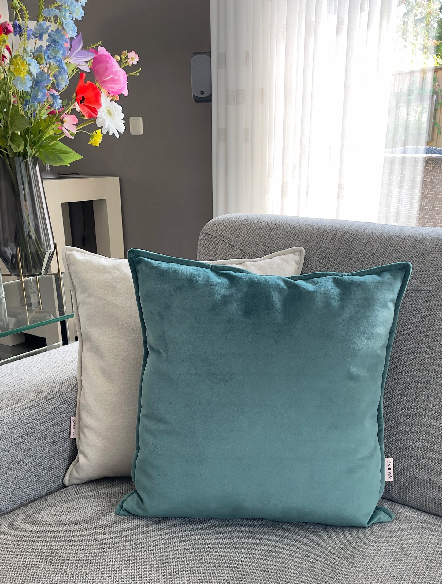 Fluweel oud groen