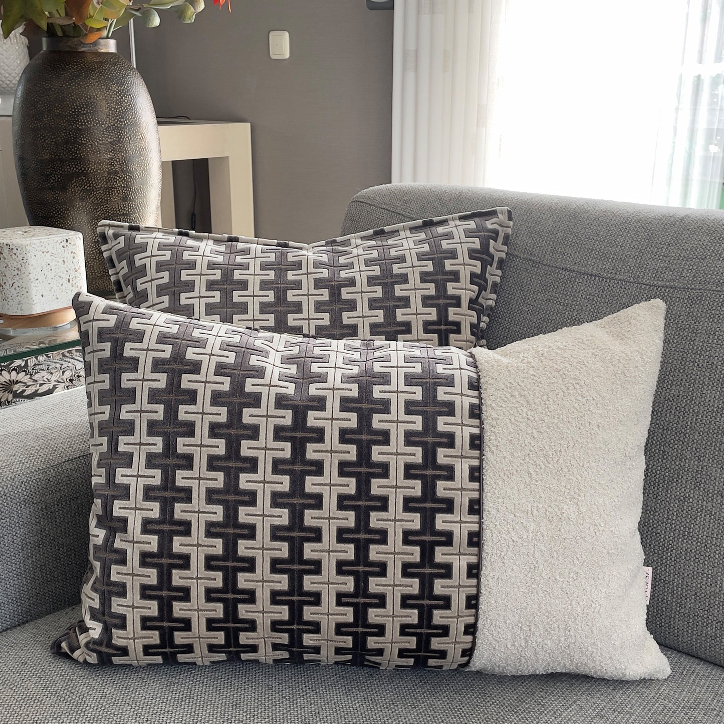 Puzzel beige/ bouclé beige