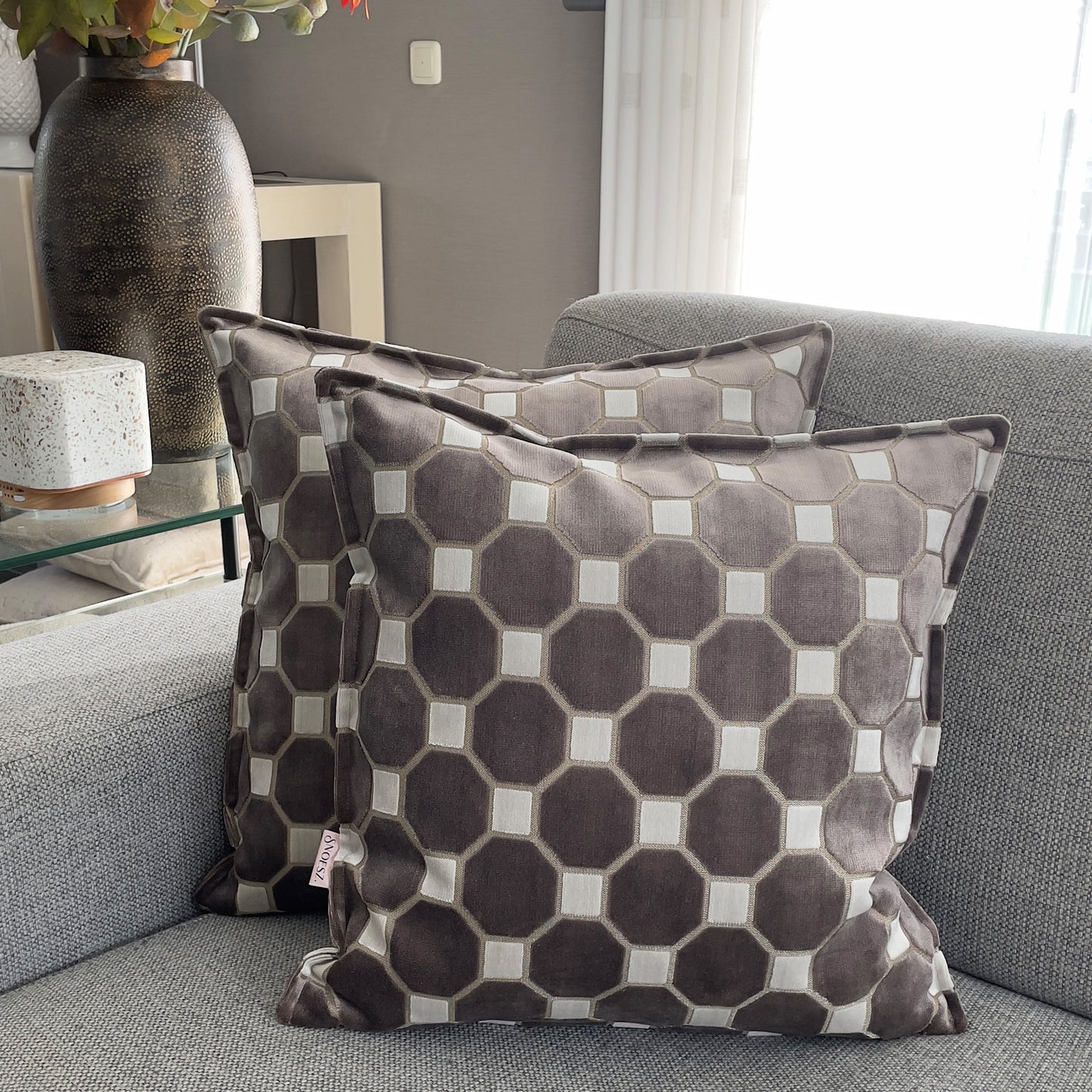 Octagoon patroon beige-creme 1