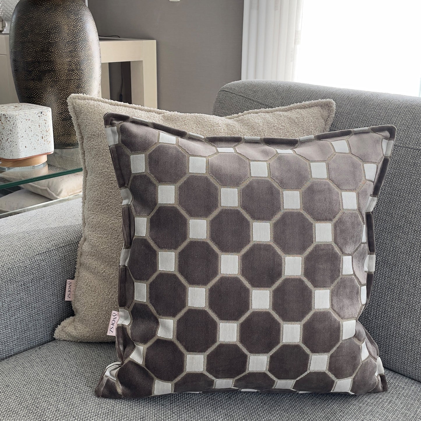 Octagoon patroon beige-creme 1
