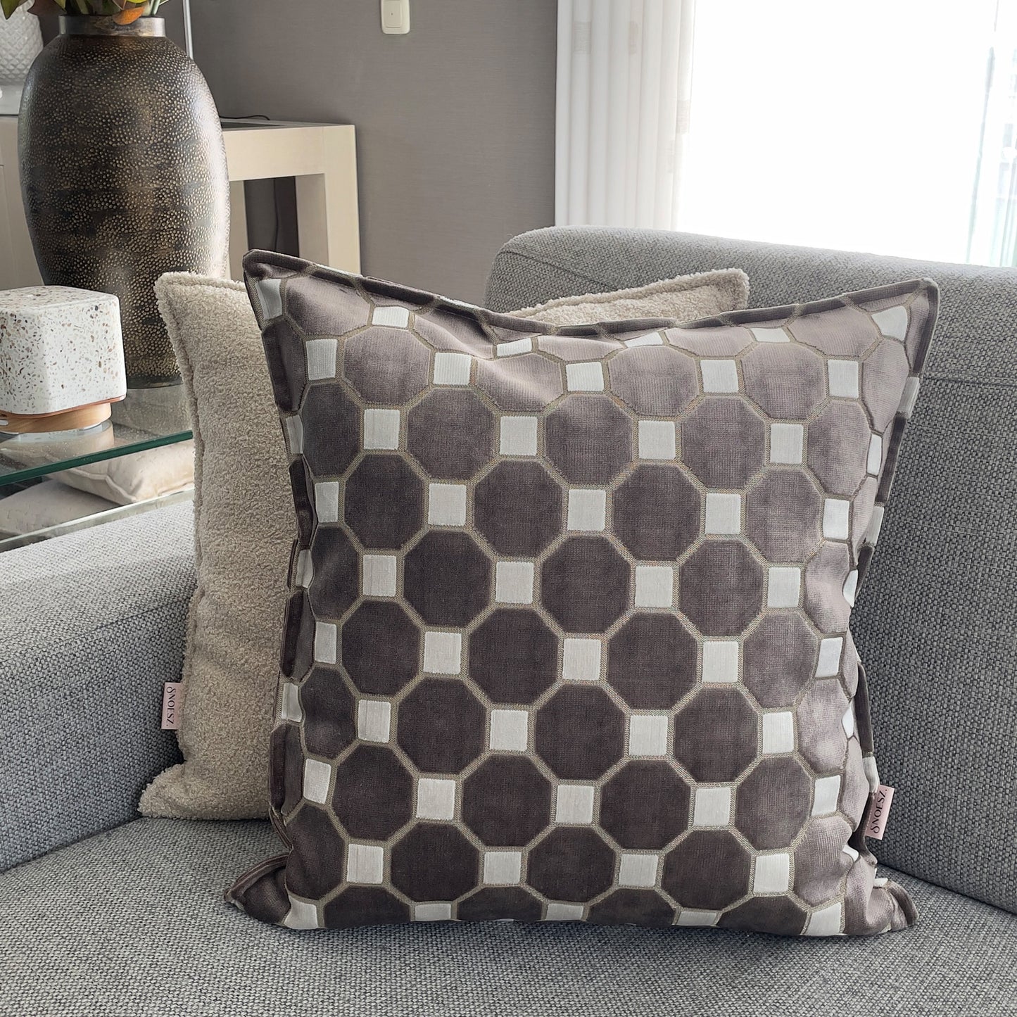 Octagoon patroon beige-creme 2
